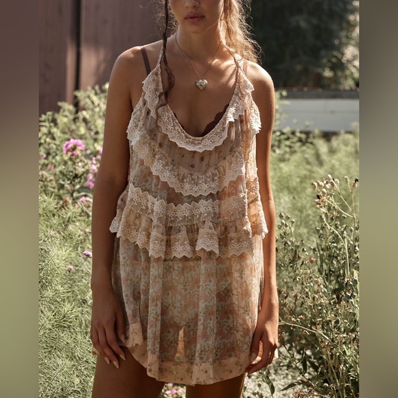 Free People Dresses & Skirts - NWT Free People Bali Theodora Slip dress frosted mint